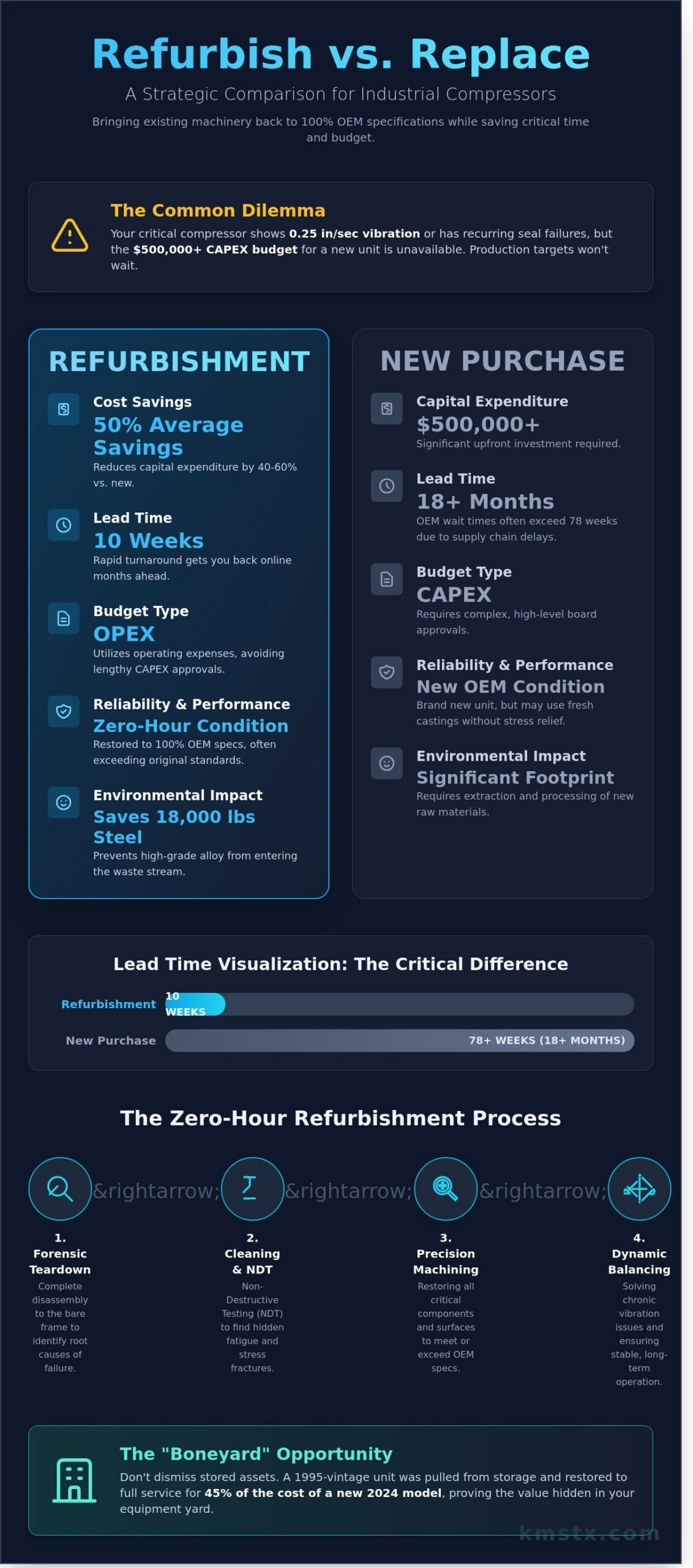 Compressor Refurbishment Case Study: Restoring Peak Performance for Industrial Operations