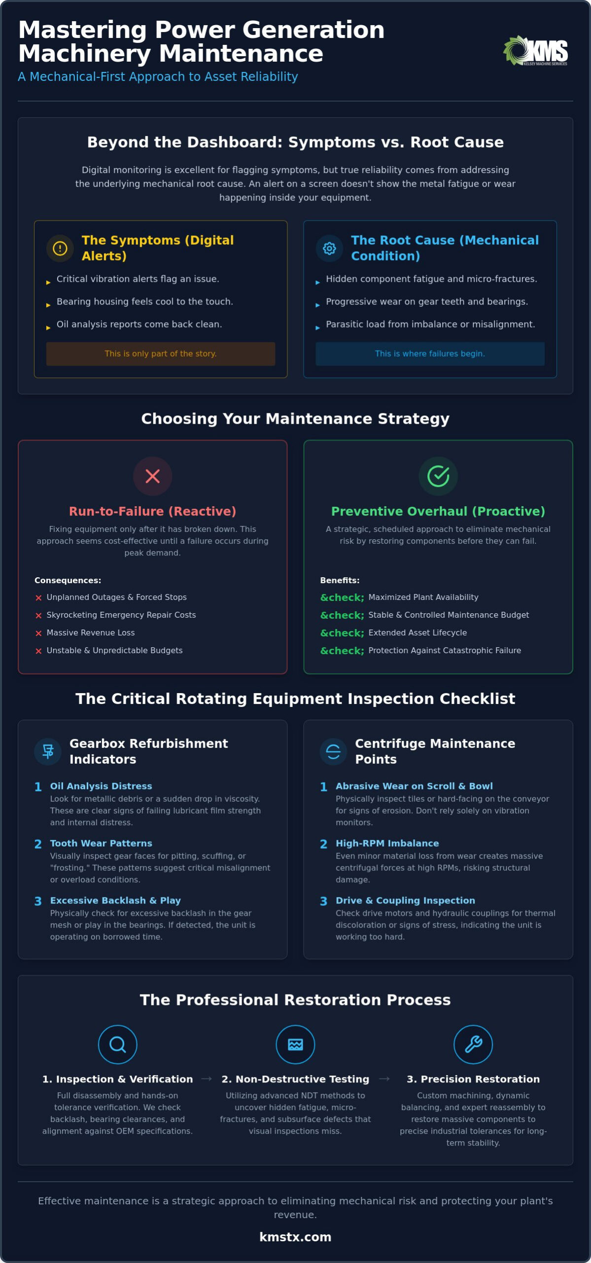 Power Generation Machinery Maintenance: The Essential Mechanical Reliability Checklist